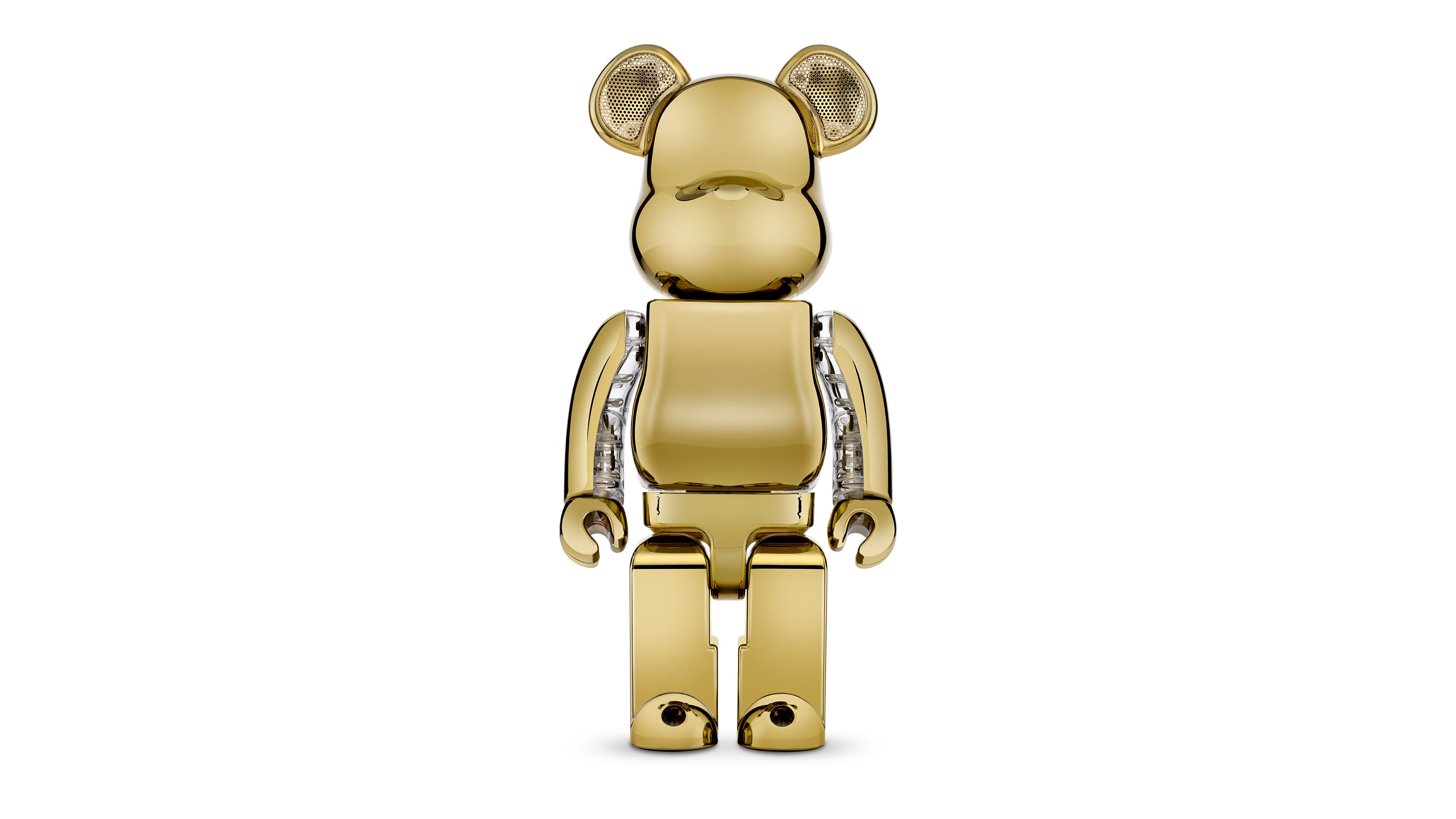 BE@RBRICK AUDIO 400% - Gold Chrome