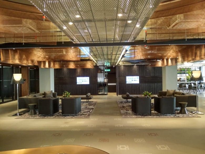 Consistent coverage aligned with screen sightlines and room usage.