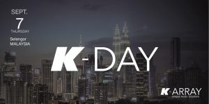 An event banner of K-Day with the date, location, and logo on it.